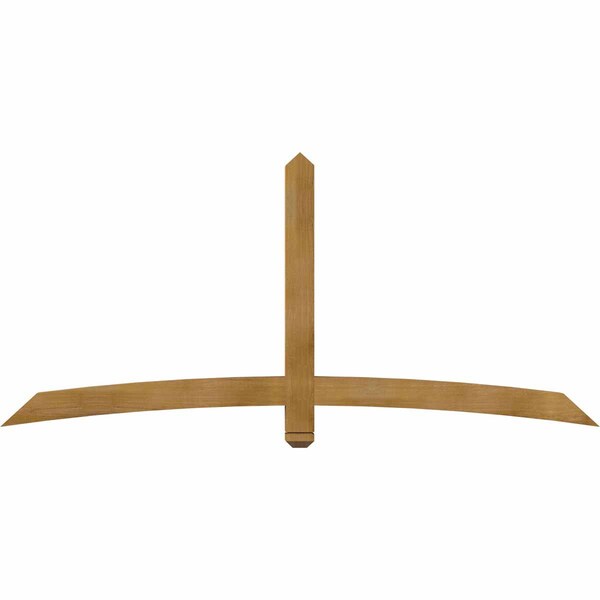 Ekena Millwork Bellingham Rough Sawn Timber Gable Bracket, Western Red Cedar, 84"W x 38"H x 4"D x 4"F, 11/12 Pitch GBW084X38X0404BEL00RWR - main